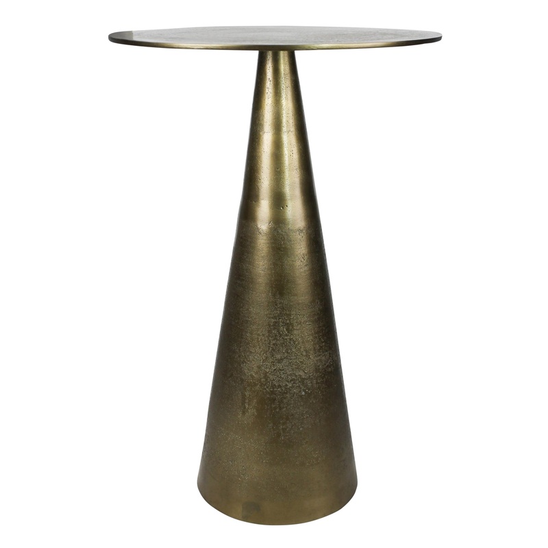 Challon Side Table, Brass By HomArt