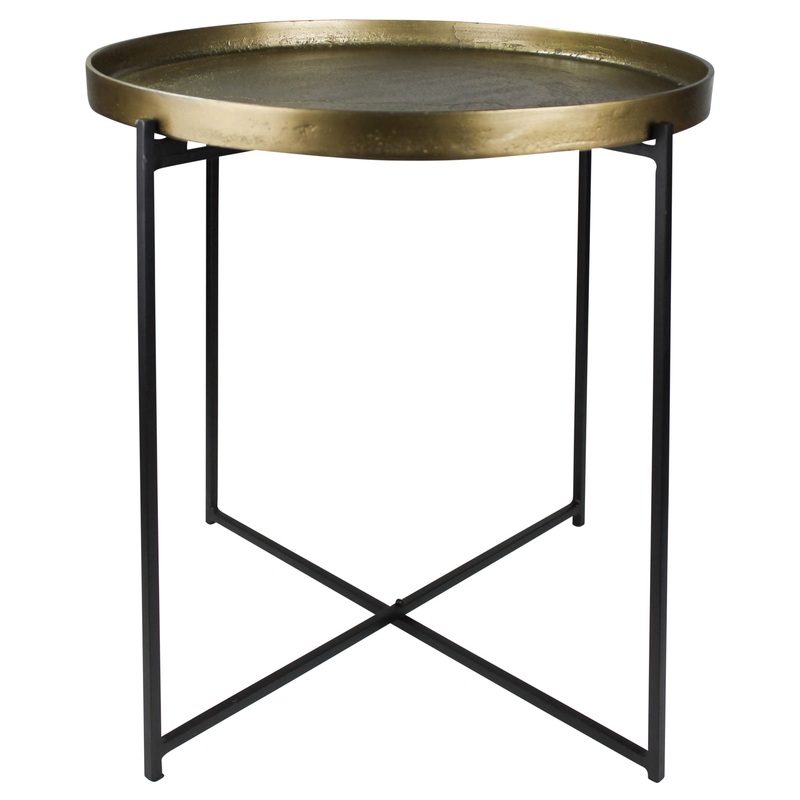 Colony Tray Table, Bronze & Brass By HomArt