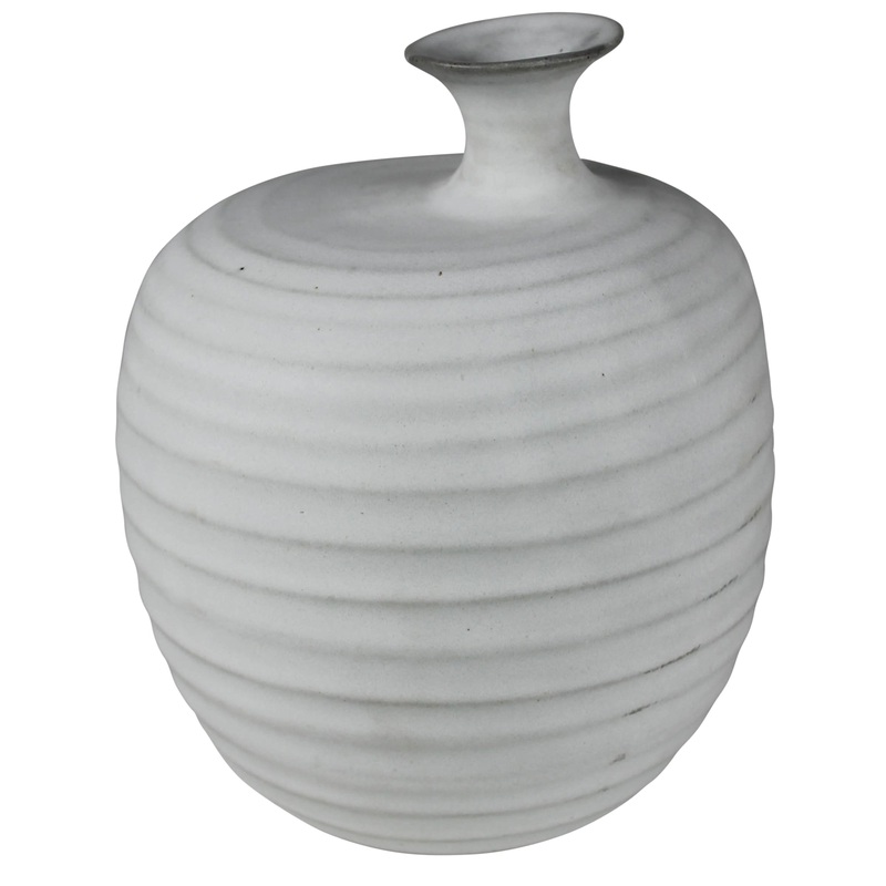 Eleo Vase with Neck, Ceramic - Sm By HomArt