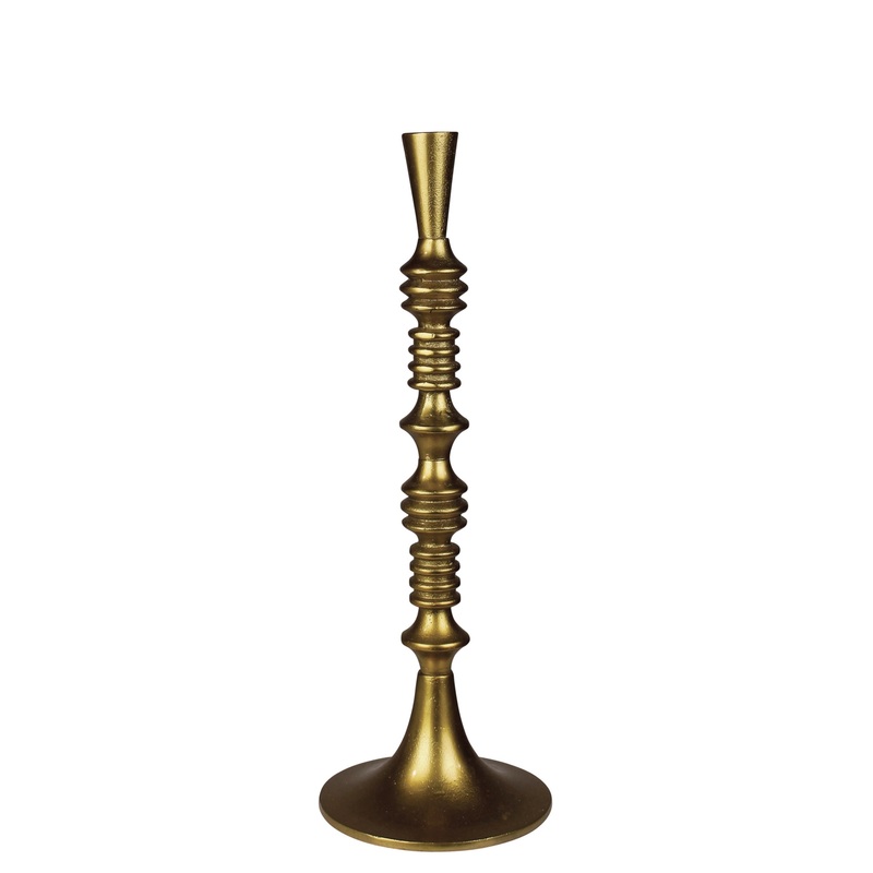 Eliad Taper Holder, Brass - Medium By HomArt