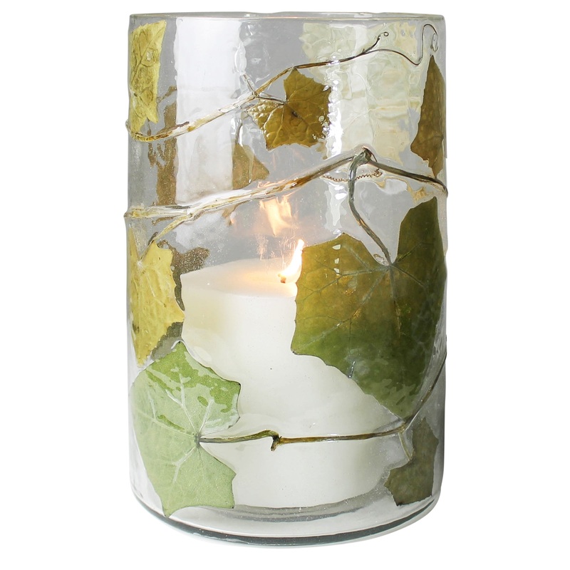 Enameled Hurricane, Ivy - Large By HomArt