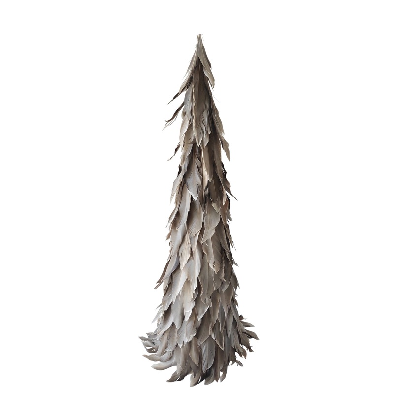 Feather Tree, Grey - Medium By HomArt