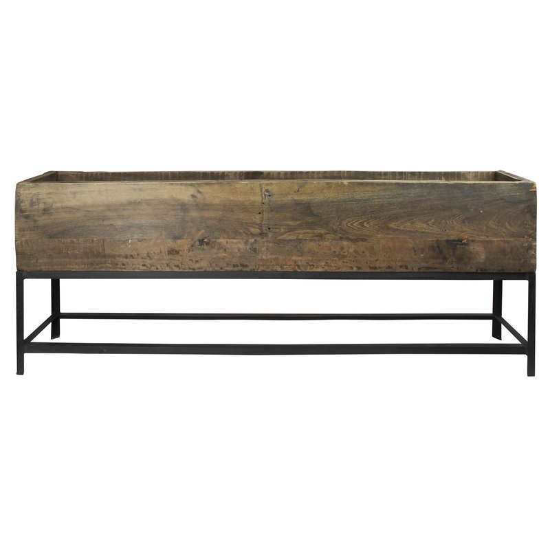 Roscoe Trough, Wood & Iron By HomArt