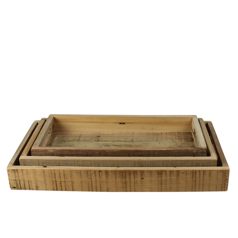 Shaw Rectangle Trays - Set/3 By HomArt
