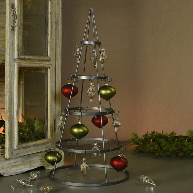 Tree Ornament Display, Zinc By HomArt