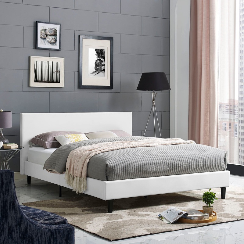 Anya Queen Vinyl Bed By Modway - MOD-5419
