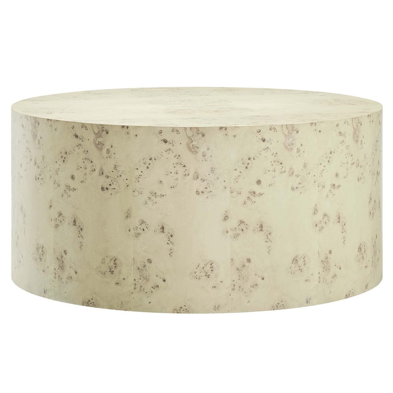 Cosmos 35" Round Burl Wood Coffee Table By Modway - EEI-6274