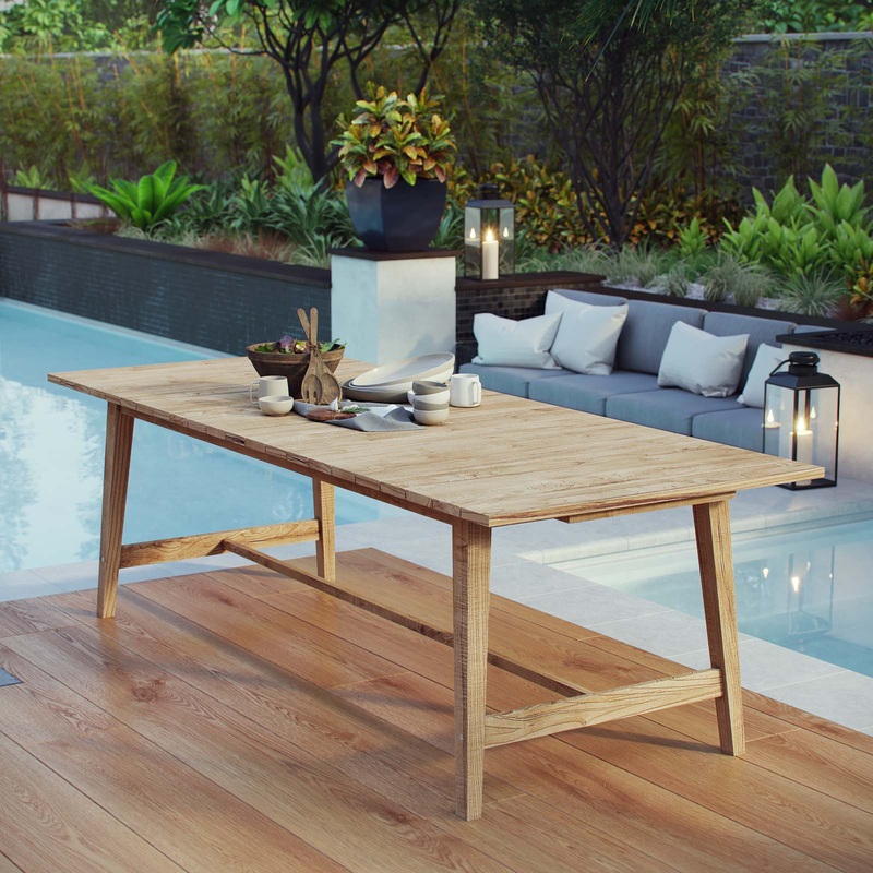 Dorset Outdoor Patio Teak Dining Table By Modway - EEI-2713