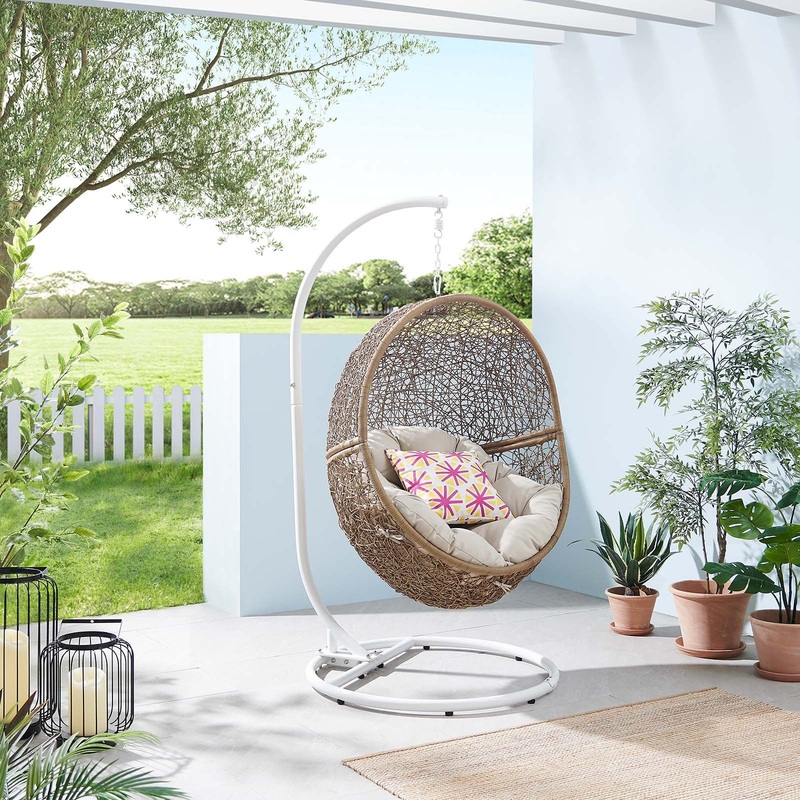 Encase Outdoor Patio Rattan Swing Chair By Modway - EEI-6262
