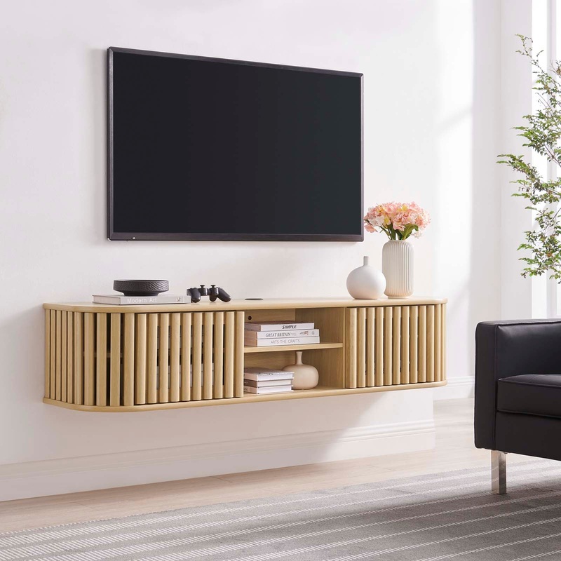 Fortitude 63" Wall-Mounted TV Stand By Modway - EEI-6528