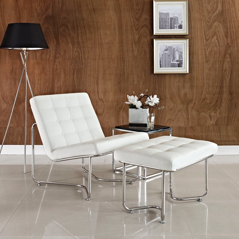 Gibraltar Upholstered Vinyl Lounge Chair By Modway - EEI-262
