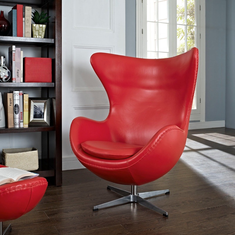 Glove Leather Lounge Chair By Modway - EEI-528