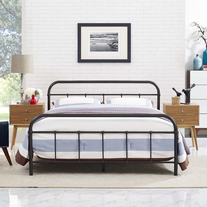 Maisie Full Stainless Steel Bed Frame By Modway - MOD-5532