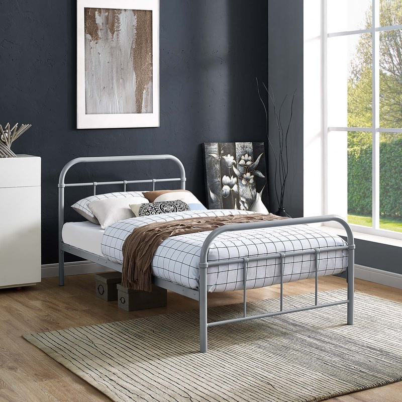 Maisie Twin Stainless Steel Bed Frame By Modway - MOD-5531