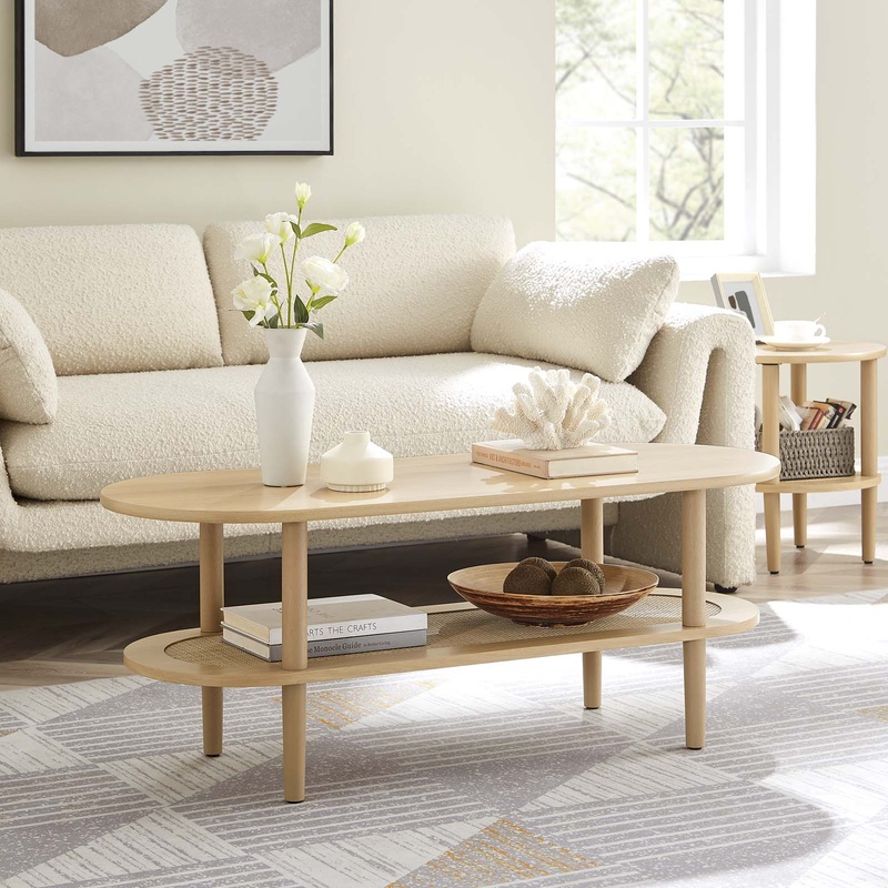 Torus Oval Coffee Table By Modway - EEI-6526