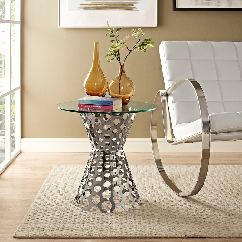 Arrange Glass Top Side Table By Modway - EEI-2106