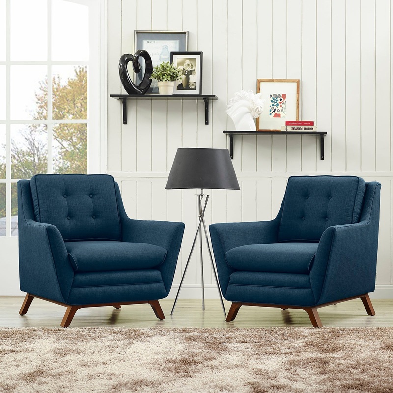 Beguile 2 Piece Upholstered Fabric Living Room Set By Modway - EEI-2185