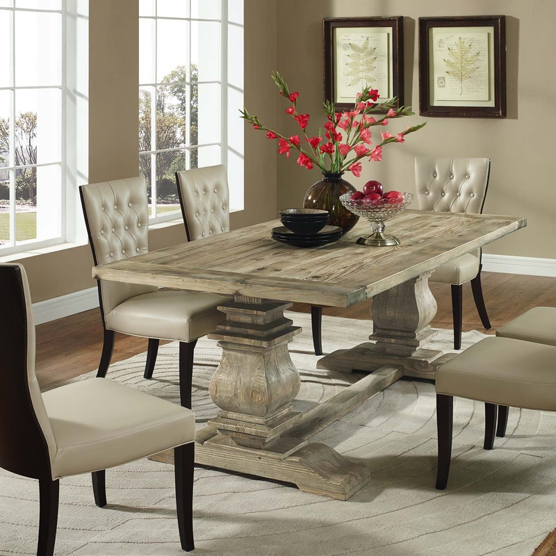 Column Rectangle Wood Dining Table By Modway - EEI-1199