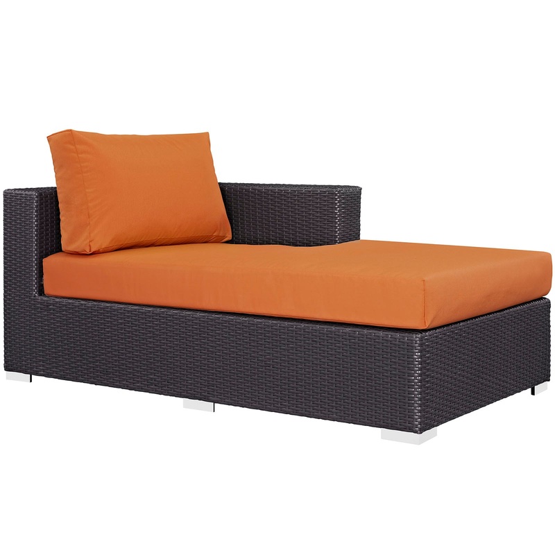 Convene Outdoor Patio Fabric Right Arm Chaise By Modway - EEI-1843