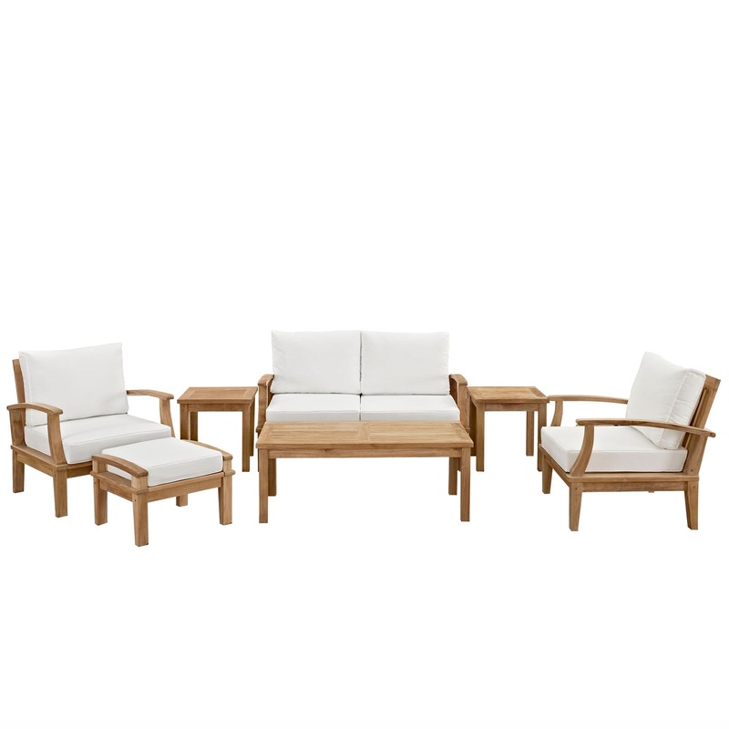 Marina 7 Piece Outdoor Patio Teak Set By Modway - EEI-1486