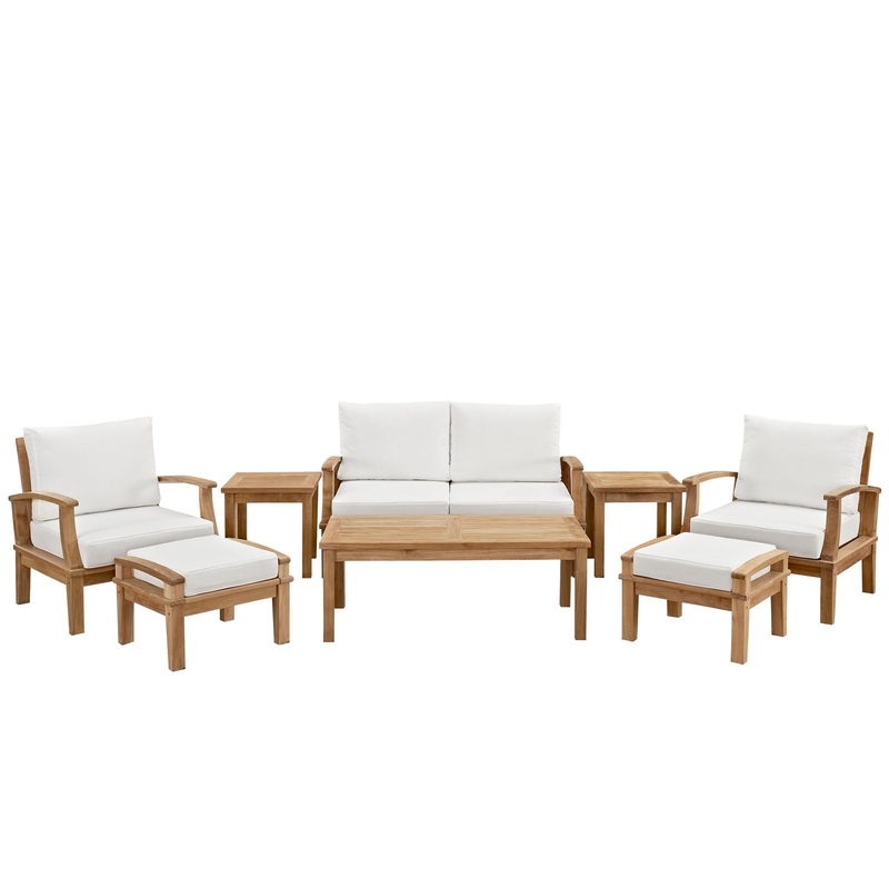 Marina 8 Piece Outdoor Patio Teak Set By Modway - EEI-1471