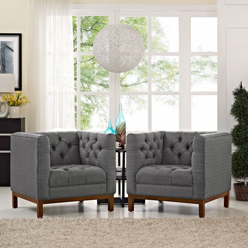 Panache Living Room Set Upholstered Fabric Set of 2 By Modway - EEI-2436