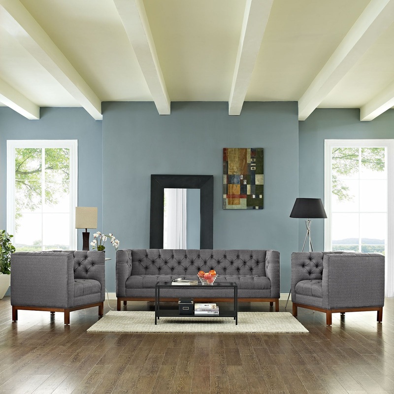 Panache Living Room Set Upholstered Fabric Set of 3 By Modway - EEI-2435