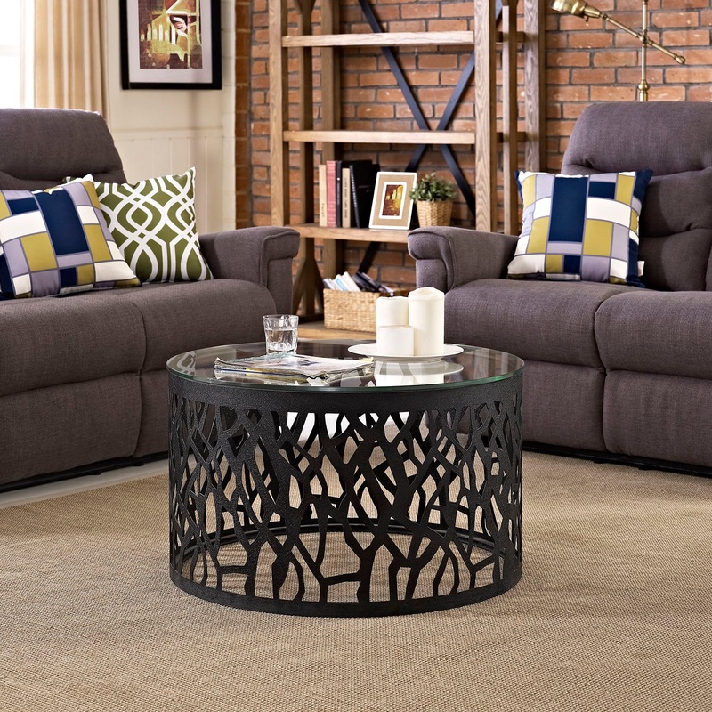 Shadow Glass Top Side Table By Modway - EEI-2105