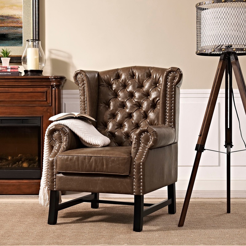 Steer Upholstered Vinyl Armchair By Modway - EEI-2151
