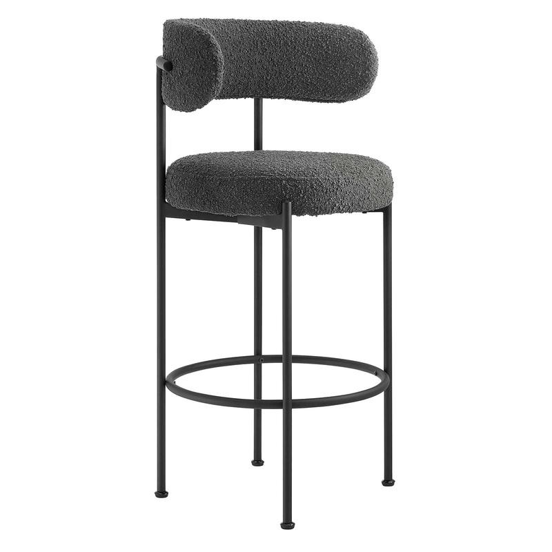 Albie Boucle Fabric Bar Stools - Set of 2 By Modway - EEI-6520