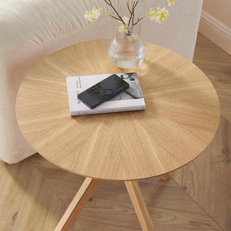 Crossroads 24 Round Wood Side Table By Modway - EEI-6558