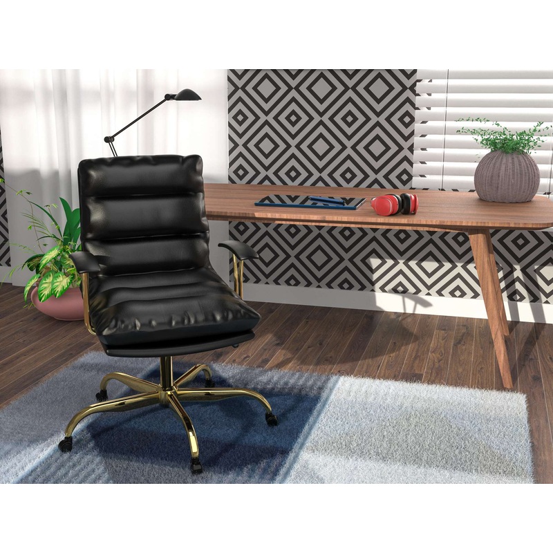 LeisureMod Regina Modern Executive Leather Office Chair