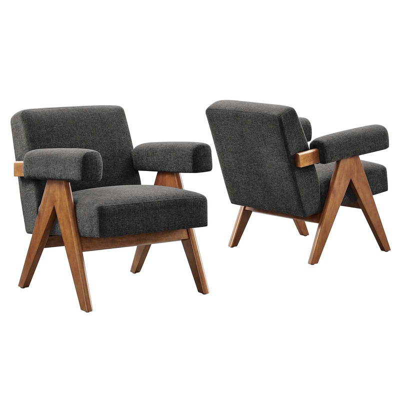 Lyra Fabric Armchair - Set of 2 By Modway - EEI-6704