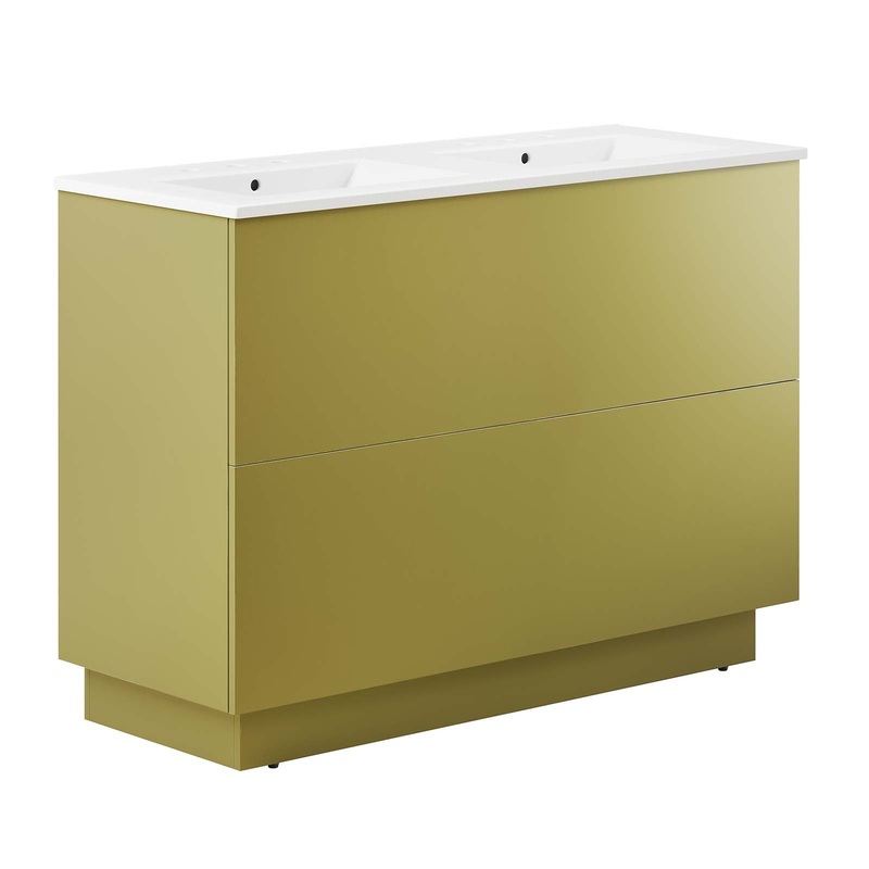 Quantum 48" Double Sink Bathroom Vanity By Modway - EEI-6433