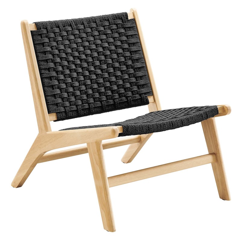 Saoirse Woven Rope Wood Accent Lounge Chair By Modway - EEI-6543