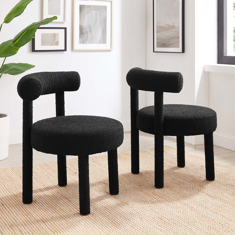 Toulouse Boucle Fabric Dining Chair - Set of 2 By Modway - EEI-6705