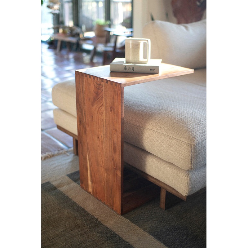 Acacia Wood Sofa Accent Table By Kalalou
