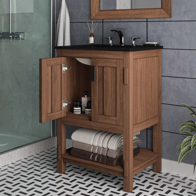 Ashlyn 24 Wood Bathroom Vanity Cabinet (Sink Basin Not Included) By Modway - EEI-6403
