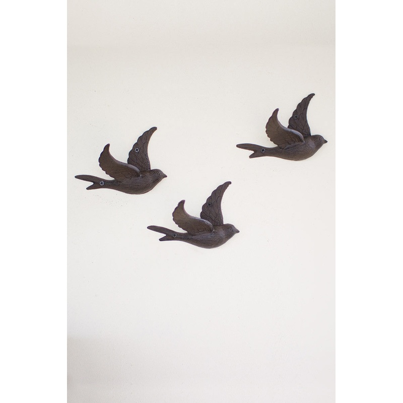 Cast Iron Flying Bird Wall Hook (Min 4) By Kalalou