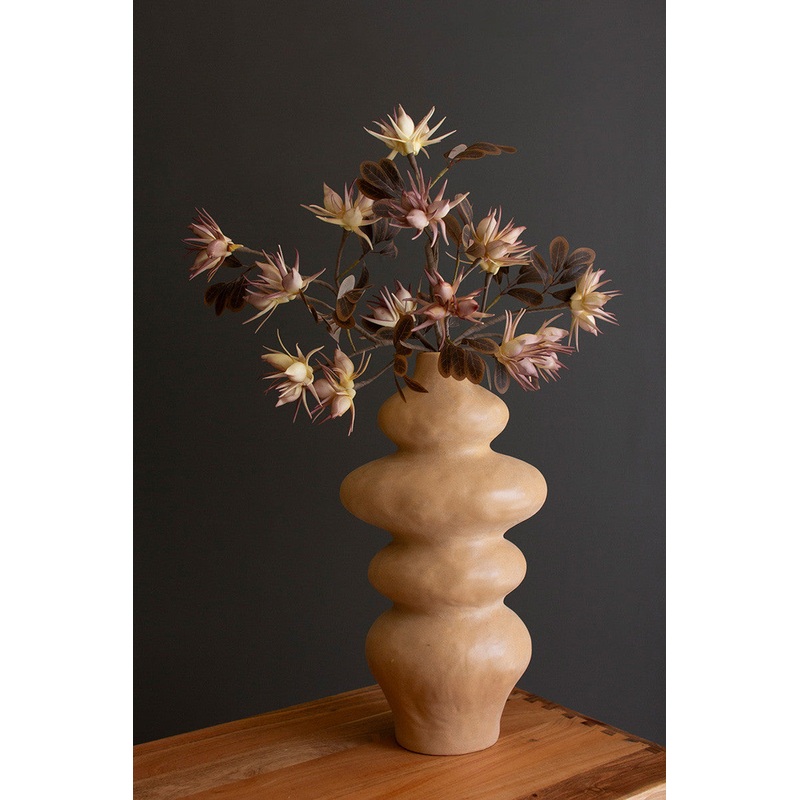 Ceramic Oval Bubbles Vase - 18.5" T By Kalalou