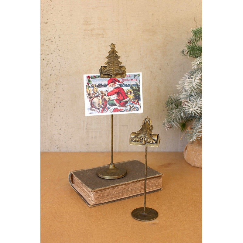 Christmas Tree Card Clips On Stands (Min 2) Set Of 2 By Kalalou