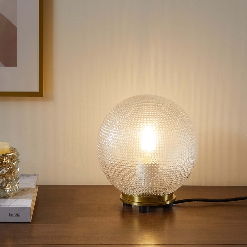 Destiny Glass and Metal Table Lamp By Modway - EEI-5615