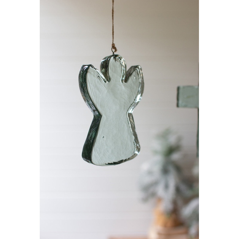 Glass Angel Suncatcher Set Of 4 By Kalalou