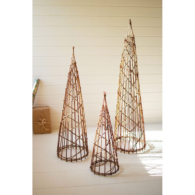 Nesting Twig Christmas Trees (Min 2) Set Of 3 By Kalalou