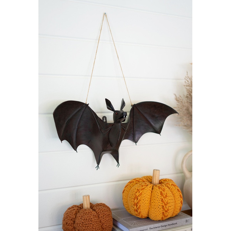 Painted Metal Bat Door Halloween Door Hanger (Min 2) By Kalalou