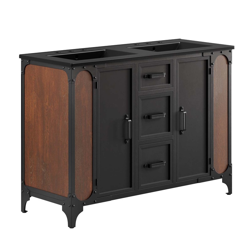 Steamforge 48" Double Sink Bathroom Vanity By Modway - EEI-6422