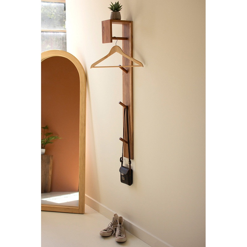 Wood And Metal Wall Coat Rack By Kalalou