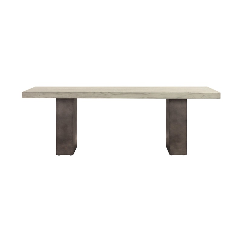 24" Grey Concrete Rectangular Coffee Table By Homeroots