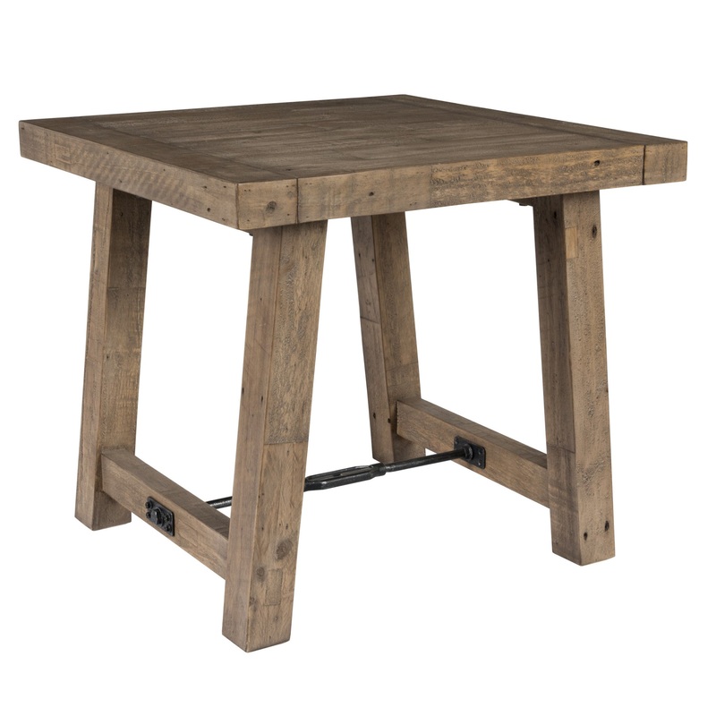 24" Wood Brown Solid Wood End Table By Homeroots