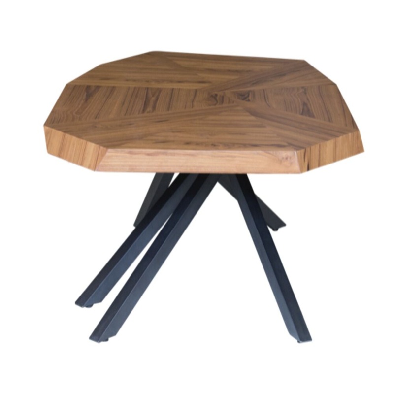 42" Brown And Dark Gray Free form Coffee Table By Homeroots